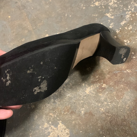 Stunning Black Corso Italian Hand Made Suede Heels size 39.5 - Picture 7 of 7